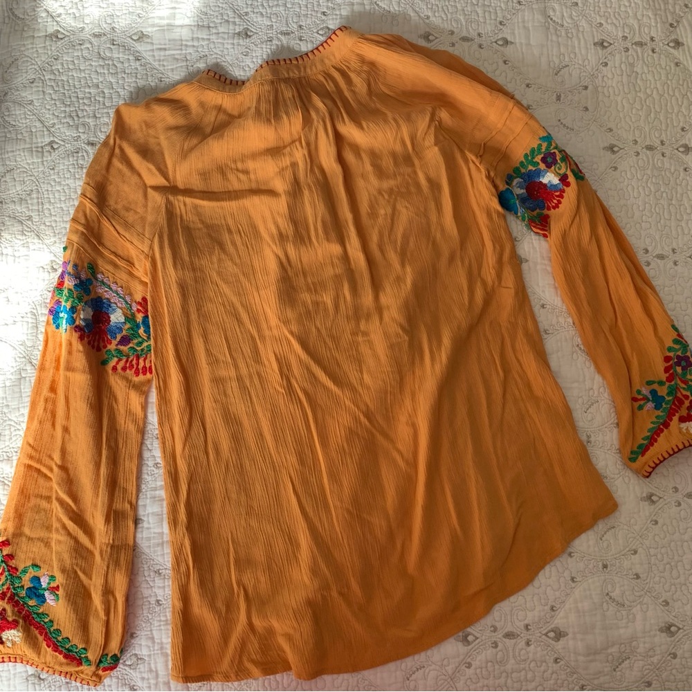 Sundance Floral Embroidered Boho Blouse size M - Picture 12 of 16